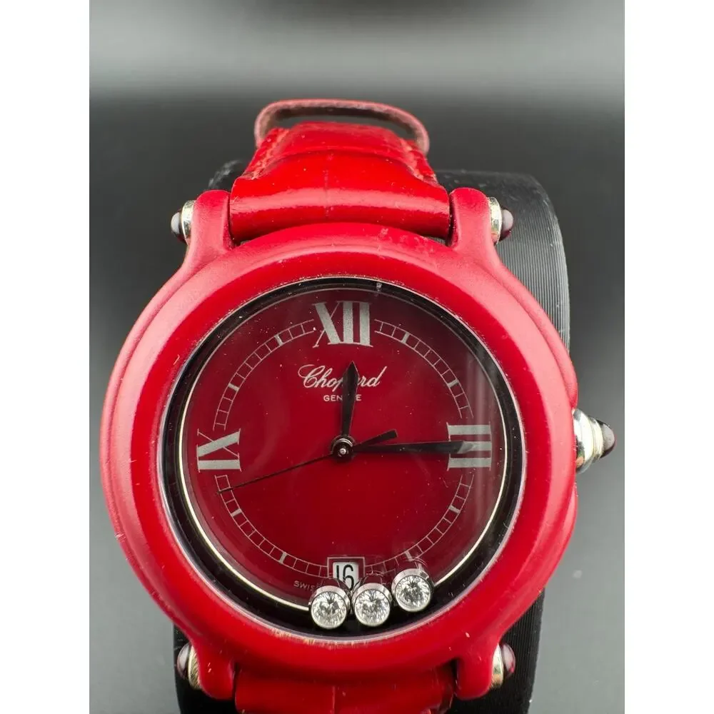 Chopard Be Happy 27/7779 Red Floating Diamond Watch